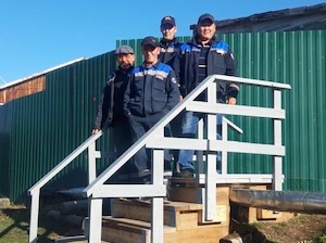 «Сахаэнерго» построило переход через теплотрассу в селе Хонуу