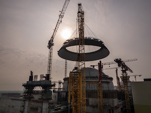 На энергоблоке №2 АЭС «Руппур» начался монтаж купольной части наружной защитной оболочки