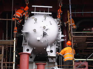 На атомный ледокол «Ленинград» установлены парогенераторы низкого давления