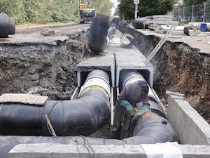 На юго-западе Екатеринбурга подключен модернизированный участок тепломагистрали