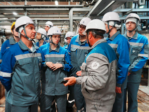 Студенты из Беларуси побывали с техническим туром в химическом цехе Ленинградской АЭС-2
