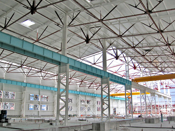 На НЛМК завершили строительно-монтажные работы по зданию насосной станции