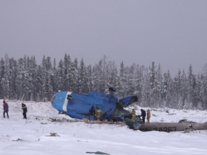 В Эвенкии разбился вертолет с вахтовиками