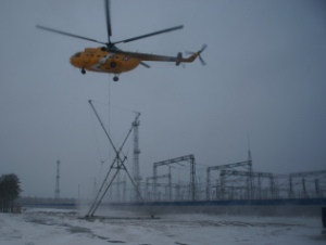 МЭС Западной Сибири впервые провели противоаварийную тренировку с использованием авиации