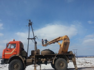 «Якутскэнерго» заменило опоры и траверсы на ВЛ «Олекминск – Бердинка» и «Олекминск – Хоринцы»