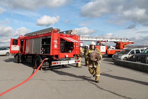 На Чебоксарской ГЭС потушили пожар и «спасли» людей