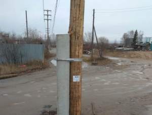 «Якутскэнерго» восстановило сбитую опору в Ленске