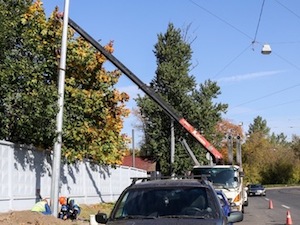 Ленсвет удвоит количество светильников на улице Калинина