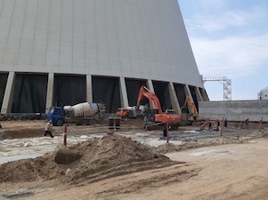 Ростовская АЭС построила первый блок вентиляторных градирен для энергоблока №3