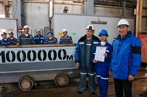 Миллионный кубометр ураносодержащей горной массы выдали на-гора на руднике № 8 «ППГХО им. Е.П. Славского»