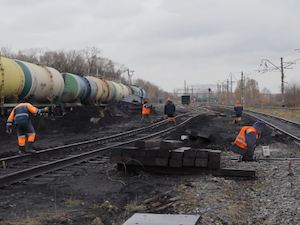 На разрезе «Шестаки» реконструируют железнодорожную станцию для увеличения объемов отгрузки угля
