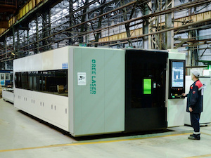 Завод «ЗиО-Подольск» запустил новый станок лазерной резки