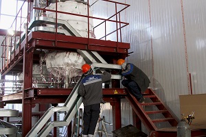 На СХК установлена система подготовки свинцового теплоносителя для испытаний насосного агрегата реактора БРЕСТ-ОД-300