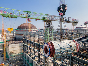 На АЭС «Руппур» смонтирован статор генератора второго энергоблока