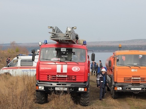 На Богучанской ГЭС устранили условную аварию с разливом нефтепродуктов в реку Ангара