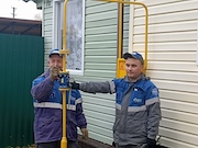 В деревне Бережки Тверской области подан газ в первое домовладение