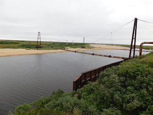 На Ямале возведут новый вантовый переход магистрального газопровода через реку Мессояха