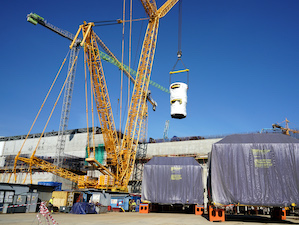 На стройплощадку энергоблока БРЕСТ-ОД-300 доставлены все оболочки корпуса реактора и кожух активной зоны