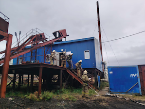 «Теплоэнергосервис» ликвидировал условный пожар в котельной «МКУ-5 МВт» на берегу Охотского моря