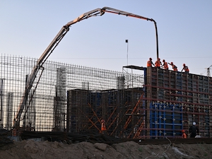 На Ростовской АЭС забетонирована чаша первого водосборного бассейна для комплекса вентиляторных градирен 4-го энергоблока