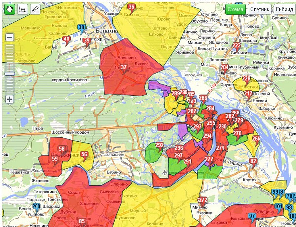 Карты загрузки подстанций «Нижновэнерго» скачали 2000 пользователей