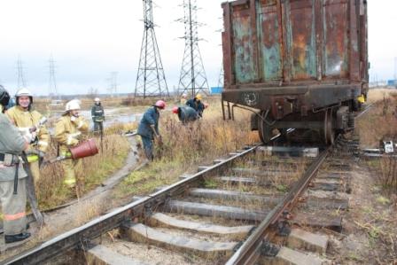 На территории Ивановских ПГУ устранили условный пожар и разлив нефтепродуктов