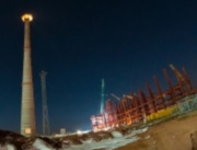 Завершено возведение ствола дымовой трубы ТЭЦ в Советской Гавани