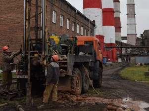 На Красноярской ТЭЦ-1 исследуют состав грунта на месте строительства новой дымовой трубы