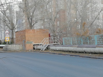 В Ульяновске установили новый переход через теплотрассу