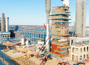 На третьей линии Амурского ГПЗ смонтирован блок охлаждения сырьевого газа