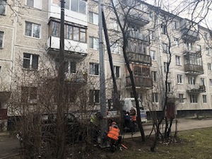 «Ленсвет» реконструирует наружное освещение в Красном Cеле