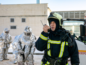 На Нововоронежской АЭС прошли пожарно-тактические учения