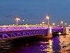 Дворцовый мост в Санкт-Петербурге стал фиолетовым в День недоношенных детей