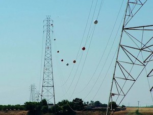 «Россети Московский регион» установили на ЛЭП маркерные шары из алюминиевых сплавов
