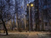 Квартал в Петергофе осветили 980 новых фонарей