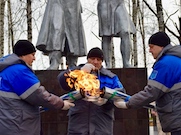 В Рязанской области зажжен новый Вечный огонь в поселке Лесной