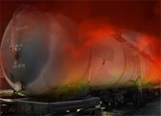 В Латвии сгорел состав с топливом, погибли машинист поезда и его помощник