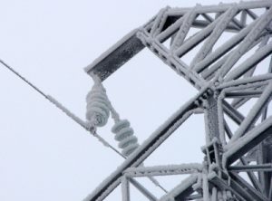 На ЛЭП «Исимово – Кугарчи» в Башкирии образовались сложные отложения снега и льда диаметром до 100 мм