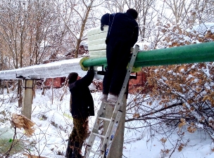 Кировская теплоснабжающая компания утеплила теплотрассы в Вересниках