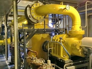 СКНС на Южно-Ватлорском месторождении «Сургутнефтегаза» оснащается компрессорными установками для перекачивания ПНГ 1-й ступени сепарации