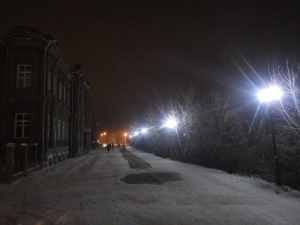 «Пермэнерго» восстановило освещение на главной пешеходной улице Кунгура