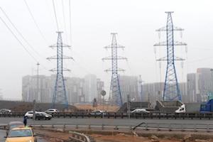 Переустройство ЛЭП на Киевском шоссе освободило территорию для двухуровневой транспортной развязки в ТиНАО