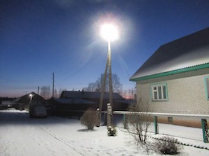 «Кировэнерго» установило на улицах Даровского новое светодиодное освещение