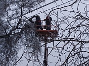 На проводах воздушных ЛЭП в Элисте образовалась ледяная корка