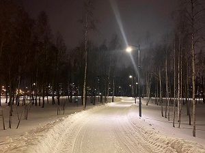 «Ленсвет» подключил новое наружное освещение в Колпинском парке