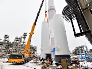 Сызранский НПЗ смонтировал основное оборудование на установке производства серы