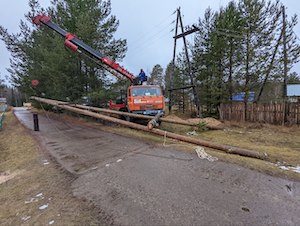 В Княжпогостском районе Республики Коми отремонтирована воздушная ЛЭП