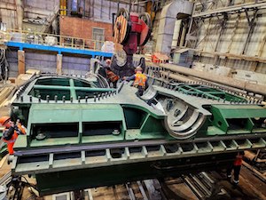 На Киришской ГРЭС в котлотурбинном цехе №1 продолжается процесс сборки турбины ТГ-1Т