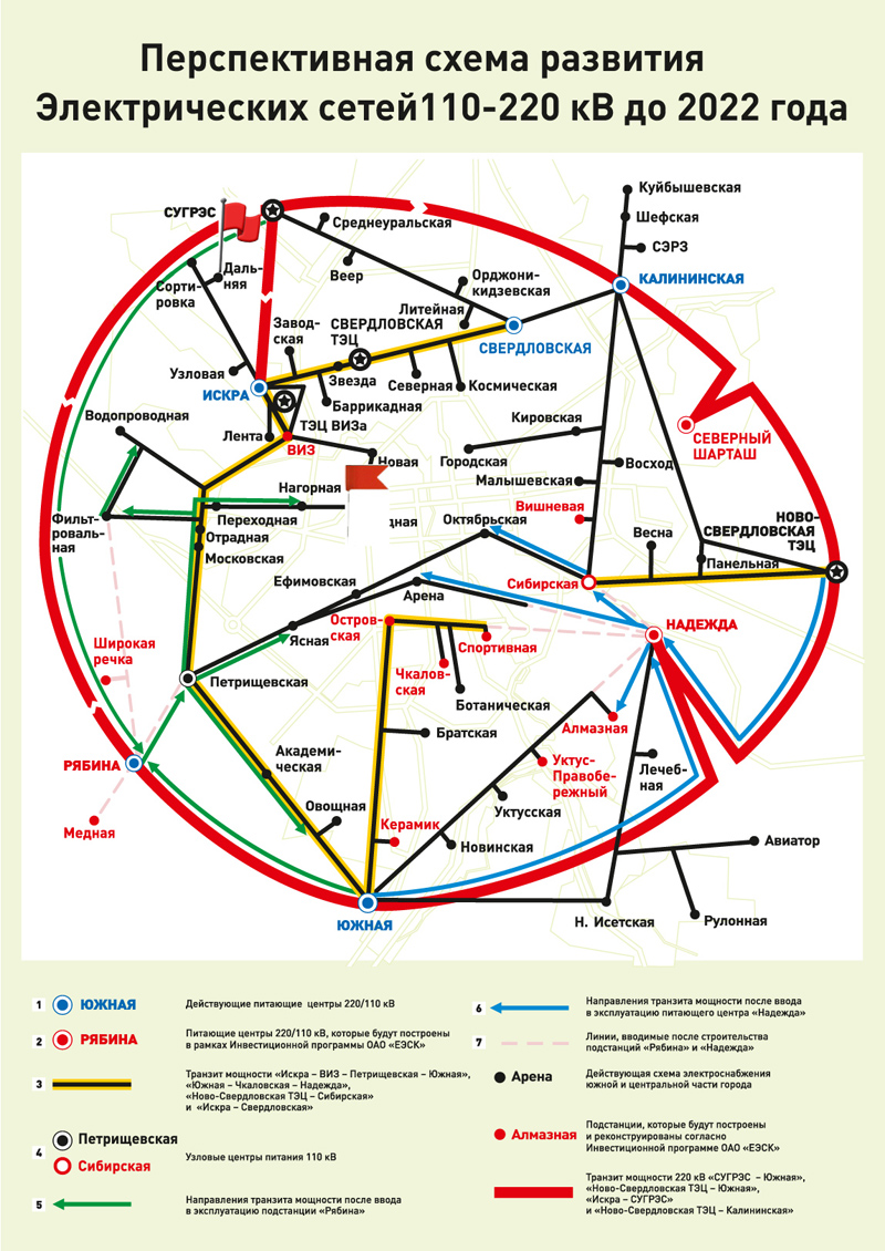 Схема электросетей карта